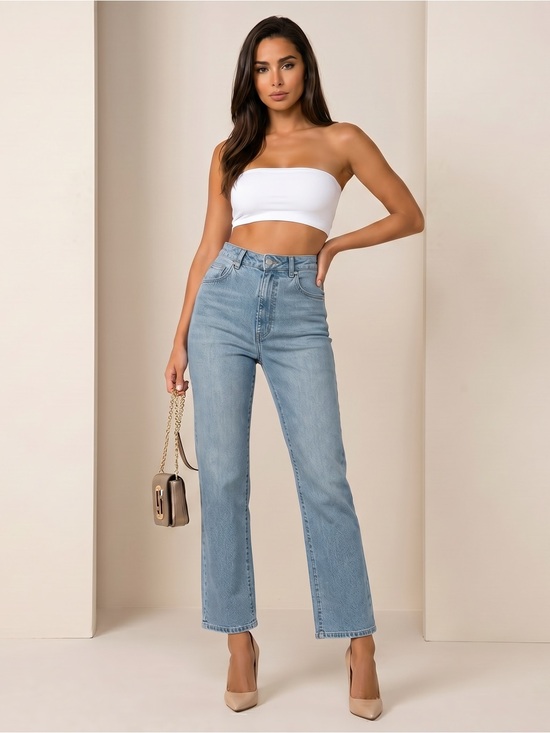 ROLLA'S Denim - ROLLA’S Original High Rise Straight Jeans in G’day Mate Wash Cotton Size 25